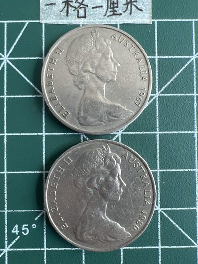 泡泡堂第三十二期  世界硬币纪念章专场（无押金，无佣金，捡漏，全场20包邮，偏远地区除外） - 澳大利亚20分两个