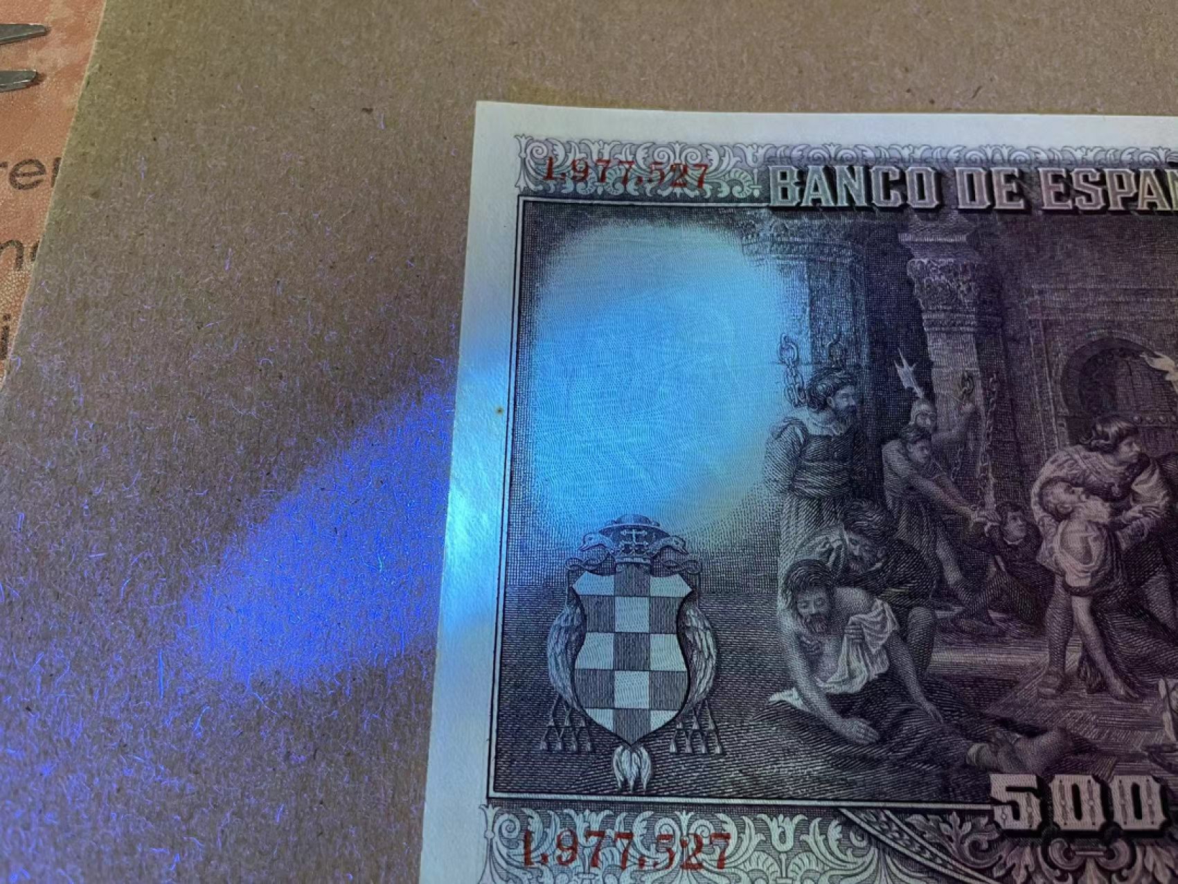 新纪元！【Blue Auction】✨世界纸币精拍第201期【精】   【一组5张】西班牙 1928年25-1000比塞塔 品相如图 BWC出品 大方块 