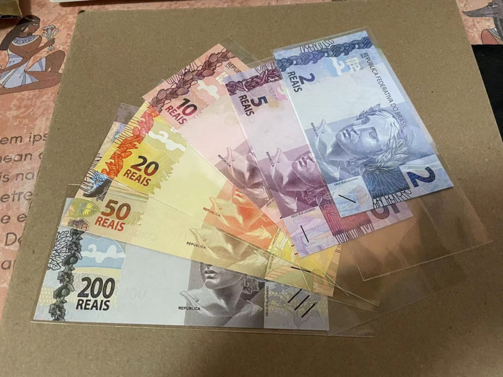 新纪元！【Blue Auction】✨世界纸币精拍第201期【精】   【一组6张】巴西 2-200雷亚尔 全新UNC