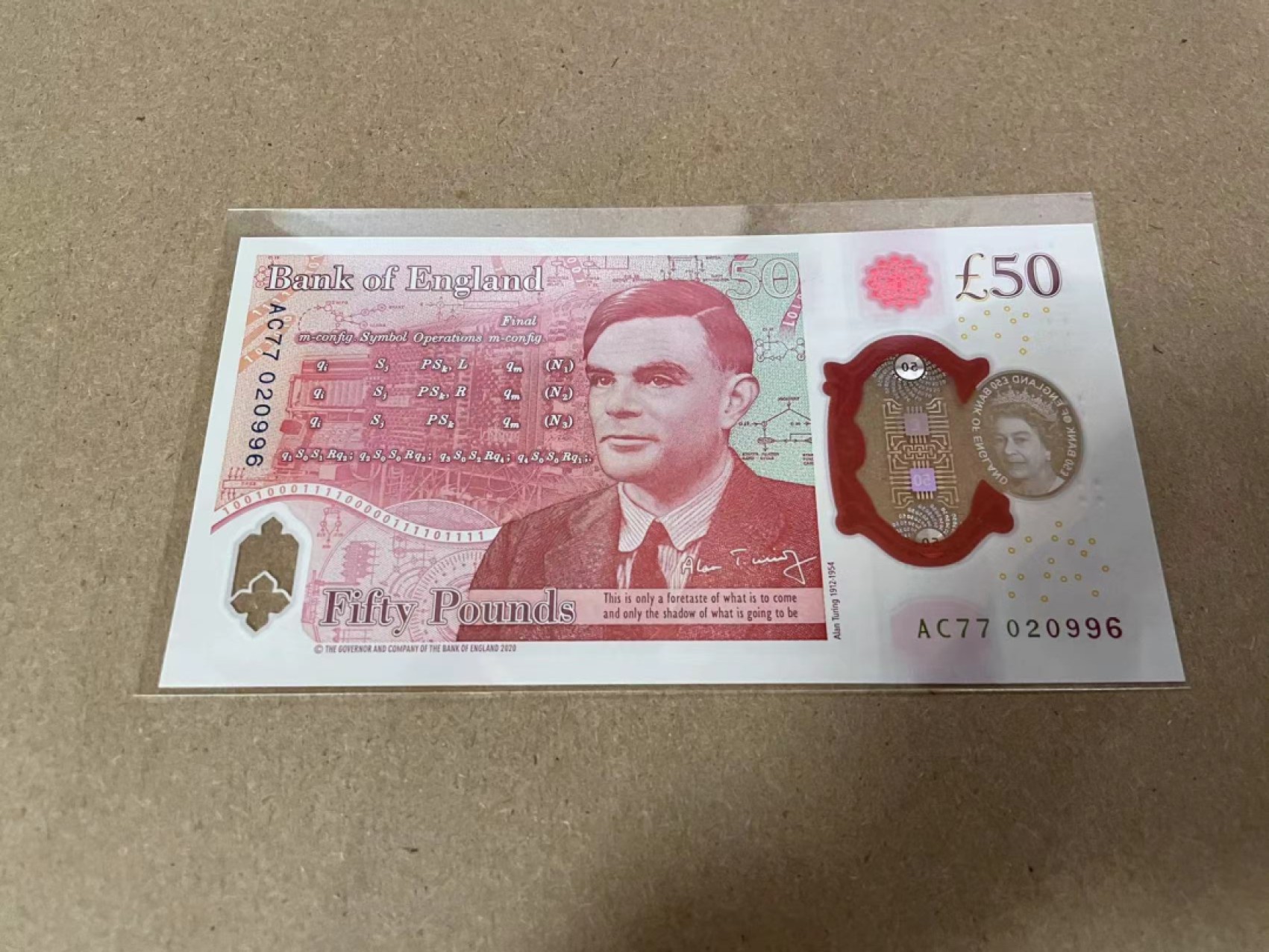 新纪元！【Blue Auction】✨世界纸币精拍第201期【精】   英国 2020年50镑 全新UNC 塑料钞