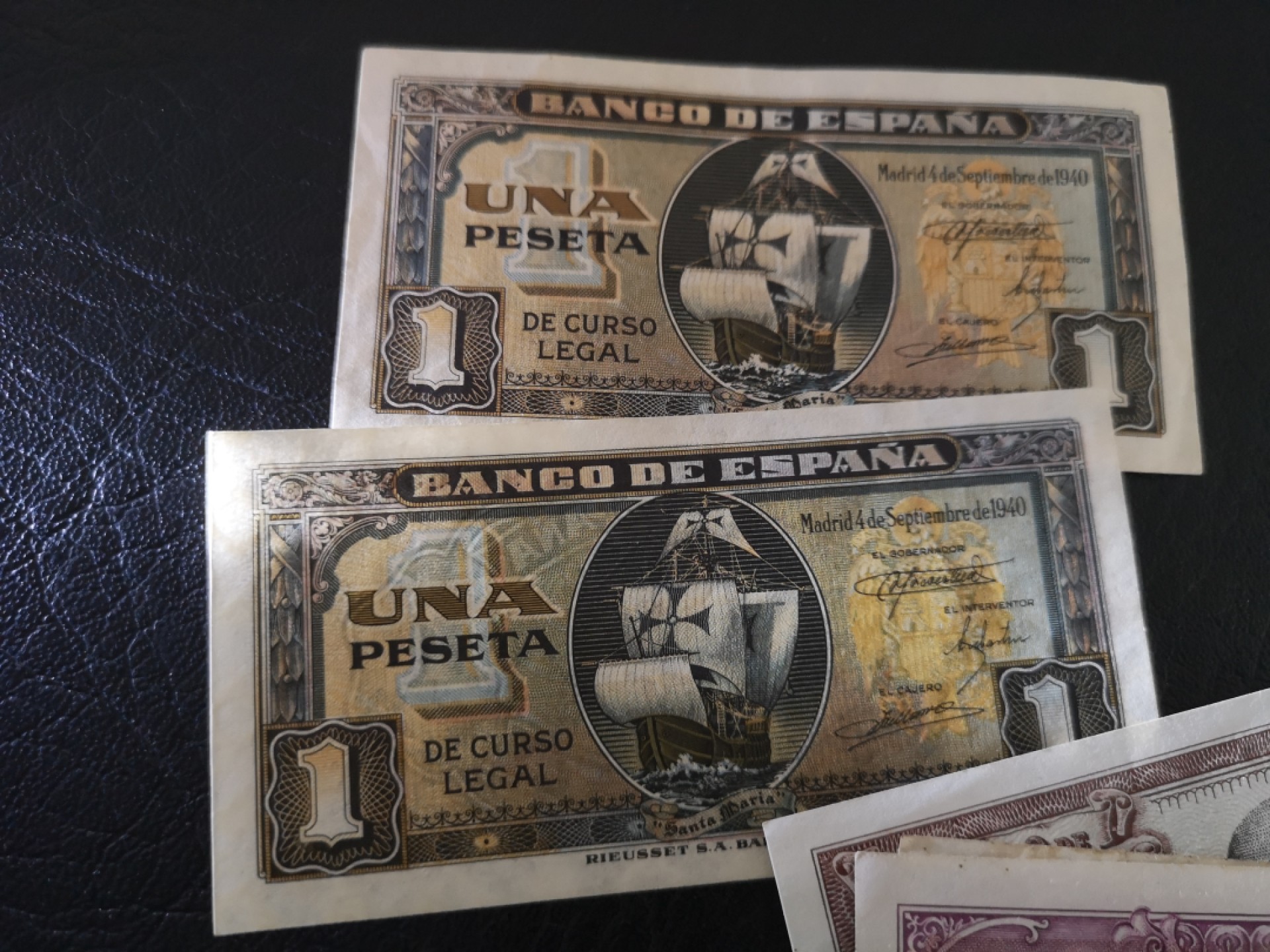 《外钞收藏家》第一百八十七期（本期71件） 西班牙多个面额 9张 品相如图