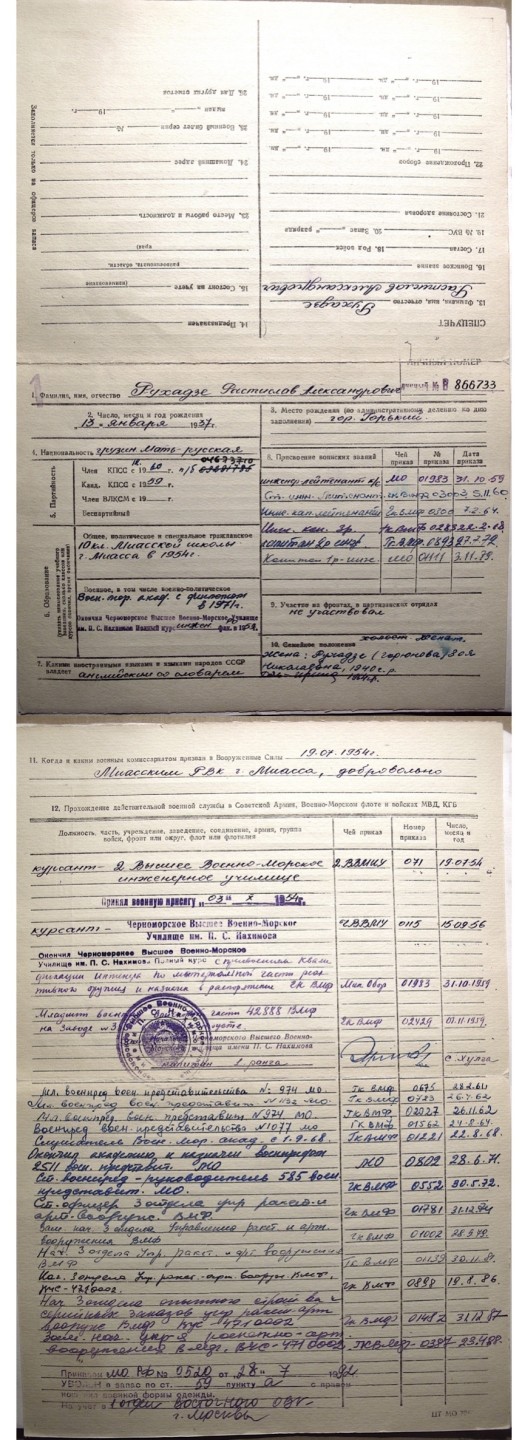 大猫徽章拍卖第196期 大国之矛——苏联潜射导弹大师，苏联海军导弹及火炮局局长鲁哈泽-拉斯蒂斯拉夫同志三武套章。作为这一领域的专家他对4K-10, 3M-20, 4K-75, 3M-40, 3M-65, 3M-37, 3M-55和3M-70导弹系统等的研发！他的每粒勋章都有单独的奖励卡，每粒都是为奖励他研发改进某一款或几款导弹所授予，可谓含金量十足，1988年他被荣升为海军导弹和火炮装备局局长，直至1992年退休。