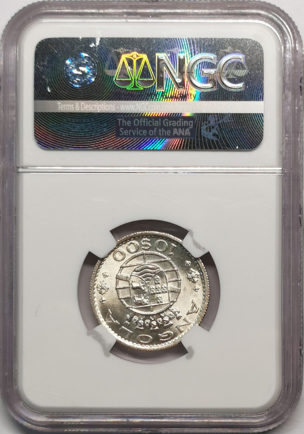 凡希社世界钱币微拍第二百零四期 1952葡属安哥拉10E银币NGC-MS64
