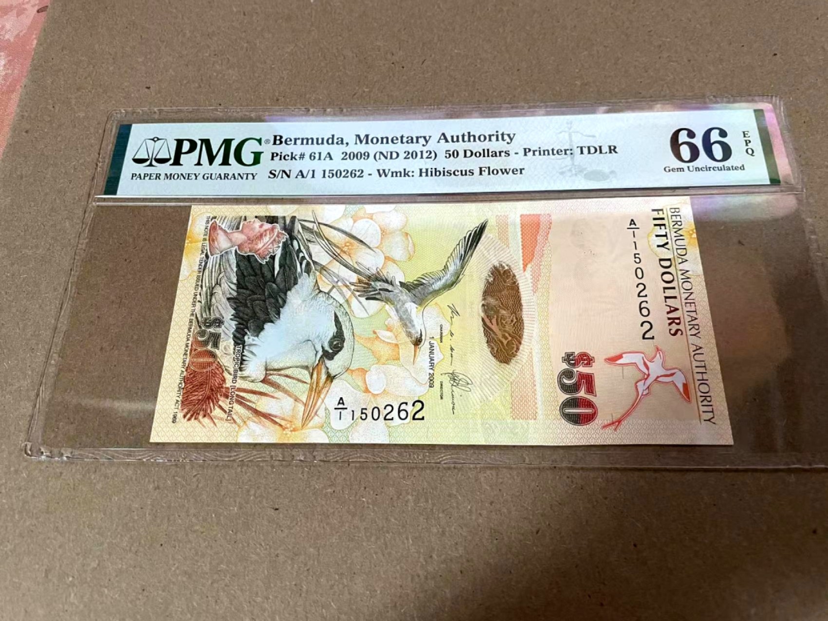新纪元！【Blue Auction】✨世界纸币精拍第201期【精】   【A1冠无47】百慕大 2009年50元 PMG66EPQ