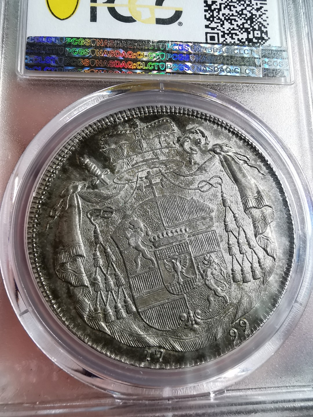 凡希社世界钱币微拍第二百零四期 荐！1799萨尔茨堡亲王大主教希罗尼穆斯泰勒PCGS-MS62莫扎特恩主