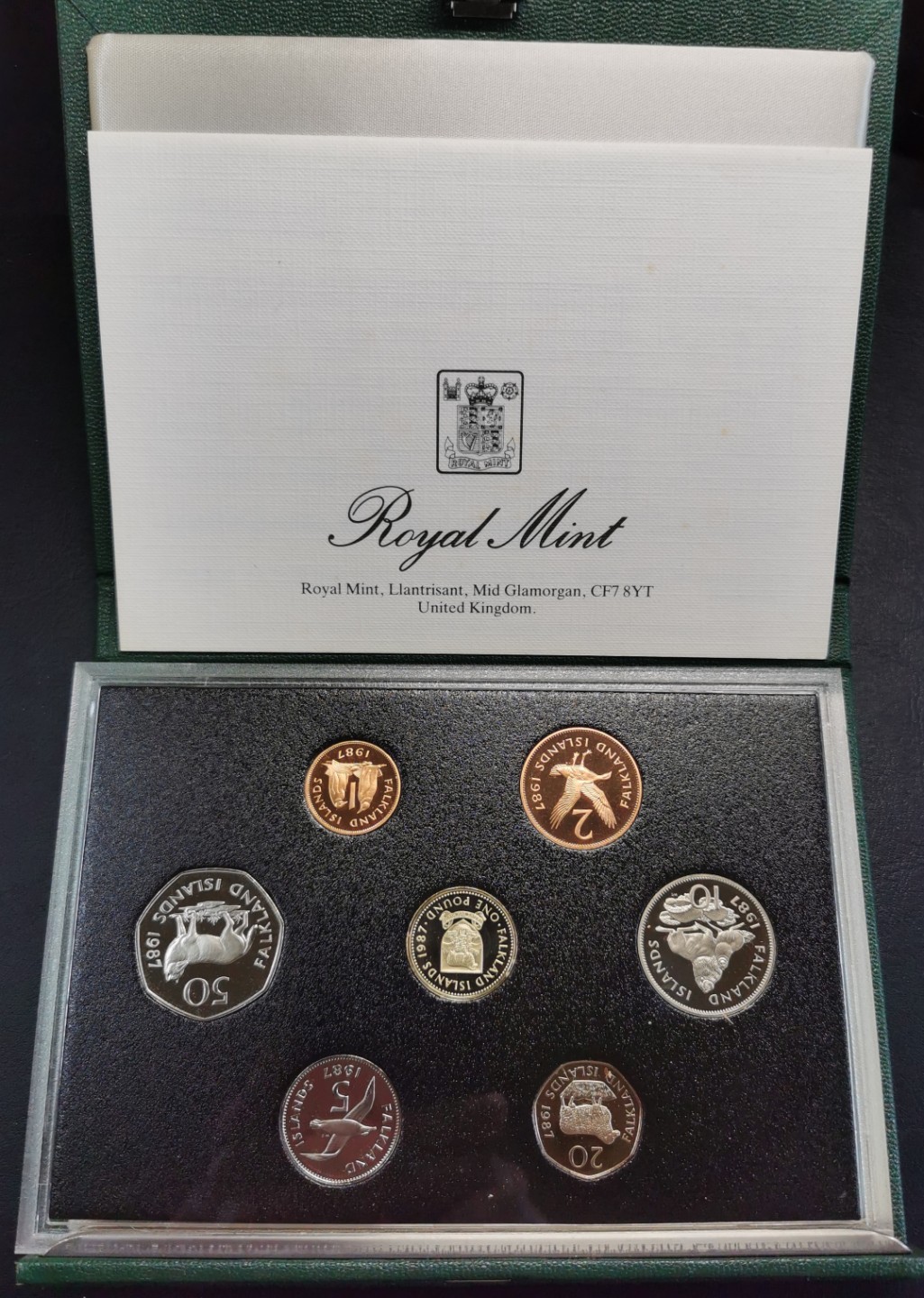 凡希社世界钱币微拍第二百零四期 1987福克兰群岛PS原装全品