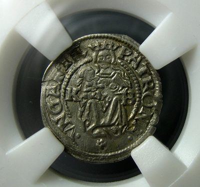 神罗匈牙利银币,1537圣母抱婴,斐迪南一世,中乾评级AU53 - 神罗匈牙利银币,1537圣母抱婴,斐迪南一世,中乾评级AU53