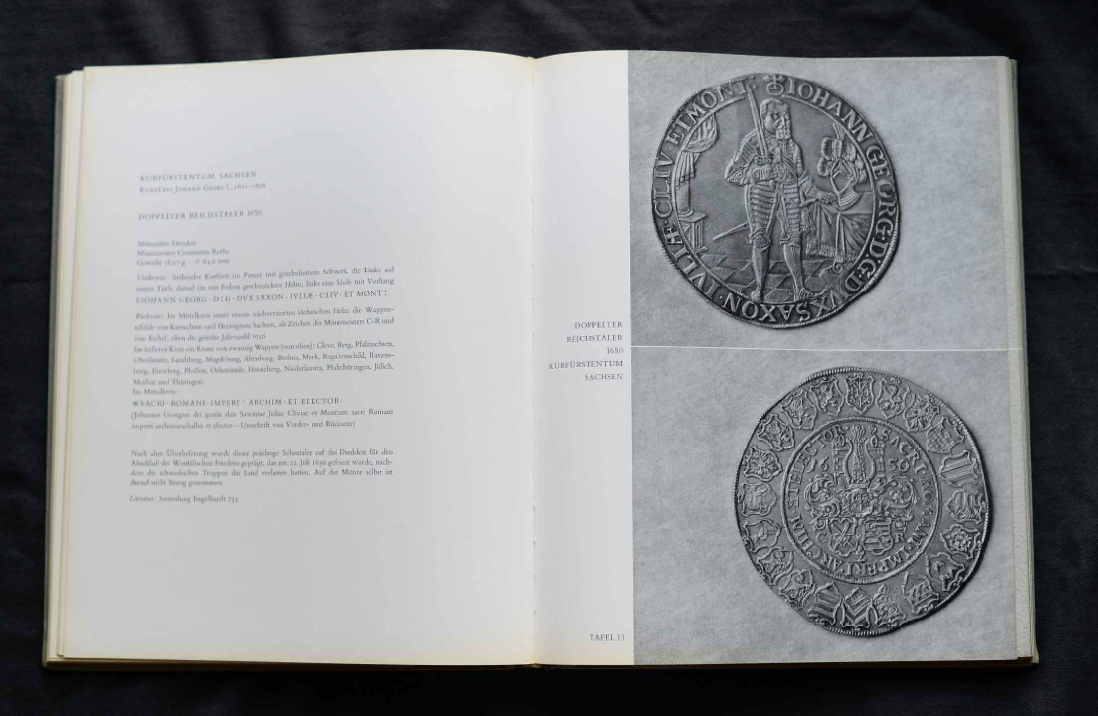 凡希社世界钱币微拍第二百零四期 荐！【从三十年战争到泰勒的终结】1486-1621&1622-1871泰勒图录两册套装，来自德意志联邦银行的钱币收藏 大16开布面精装 八五品