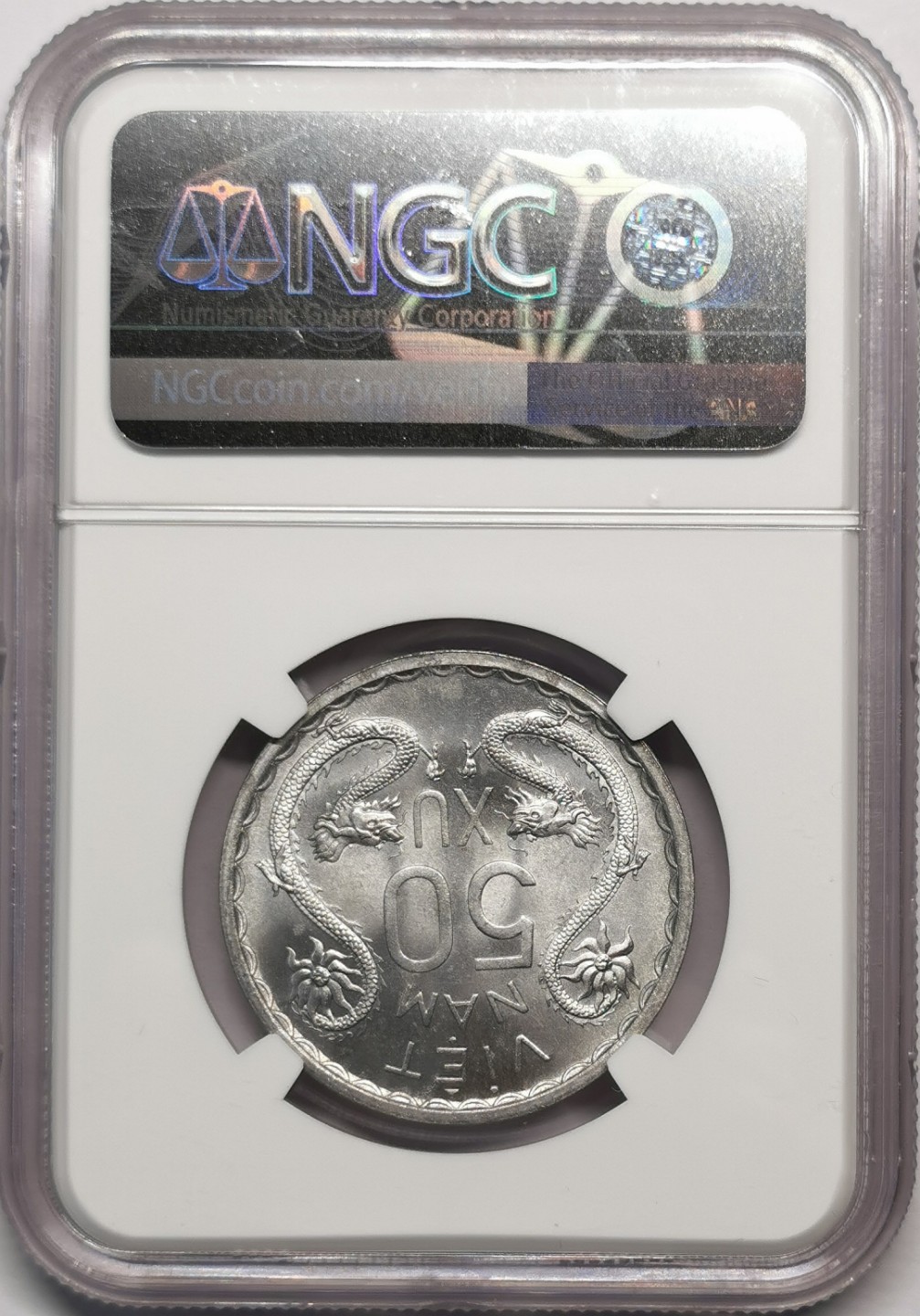 凡希社世界钱币微拍第二百零四期 1953越南50XU民族少女NGC-MS64