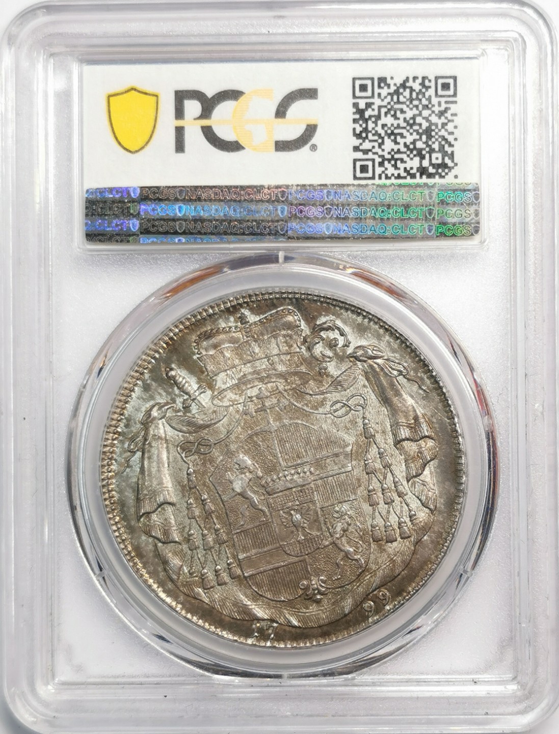 凡希社世界钱币微拍第二百零四期 荐！1799萨尔茨堡亲王大主教希罗尼穆斯泰勒PCGS-MS62莫扎特恩主