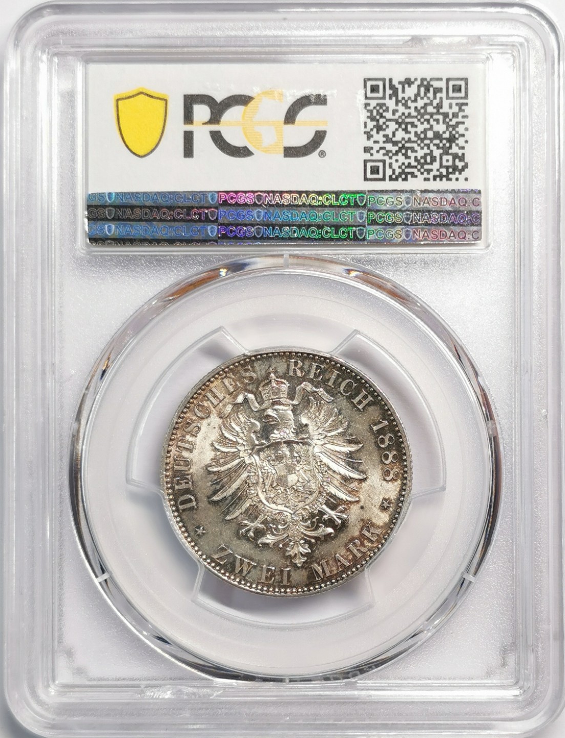 凡希社世界钱币微拍第二百零四期 1888A普鲁士短翅2马克PCGS-MS64