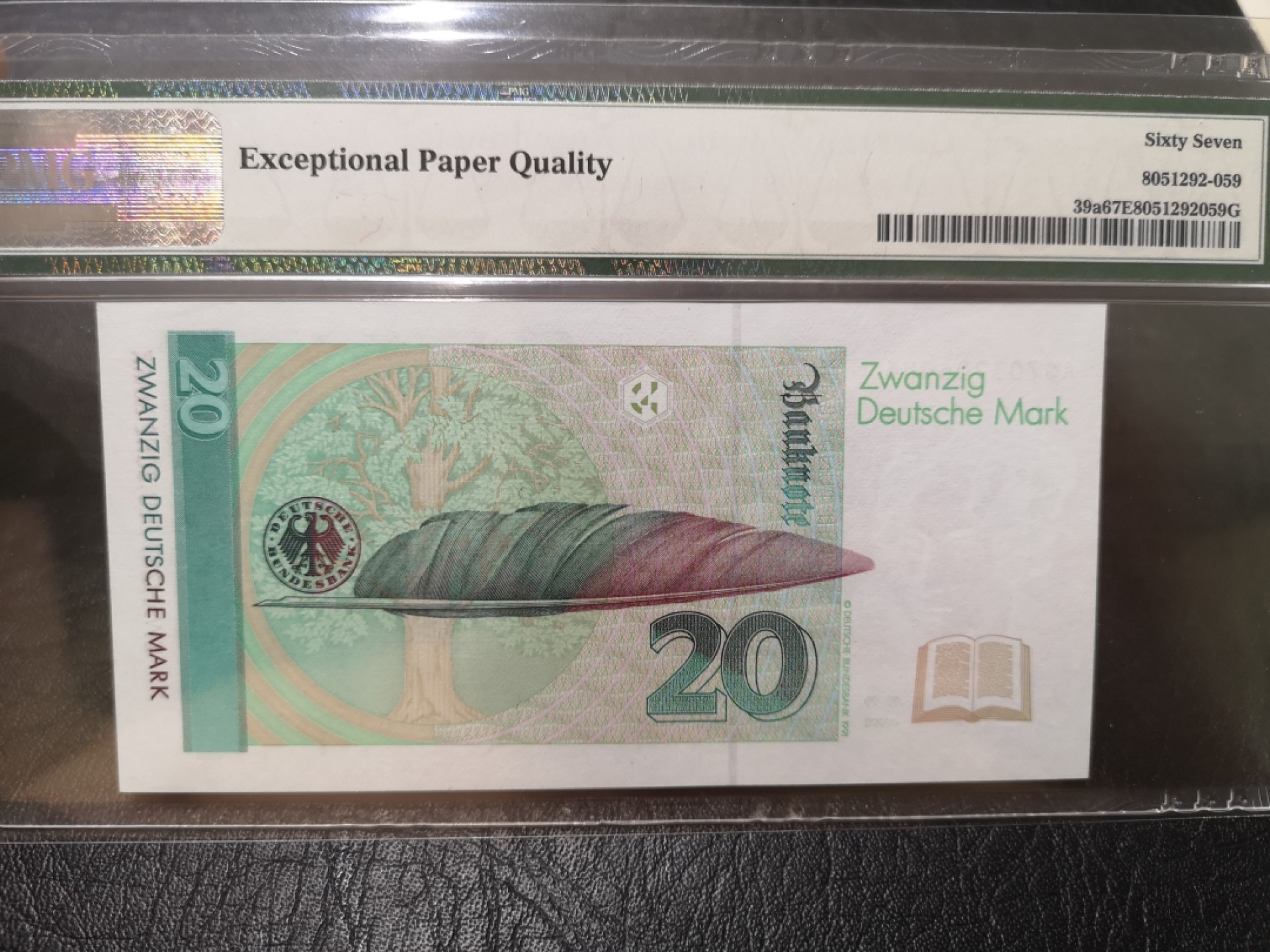 《外钞收藏家》第一百八十七期（本期71件） 1991年德国20马克 PMG67