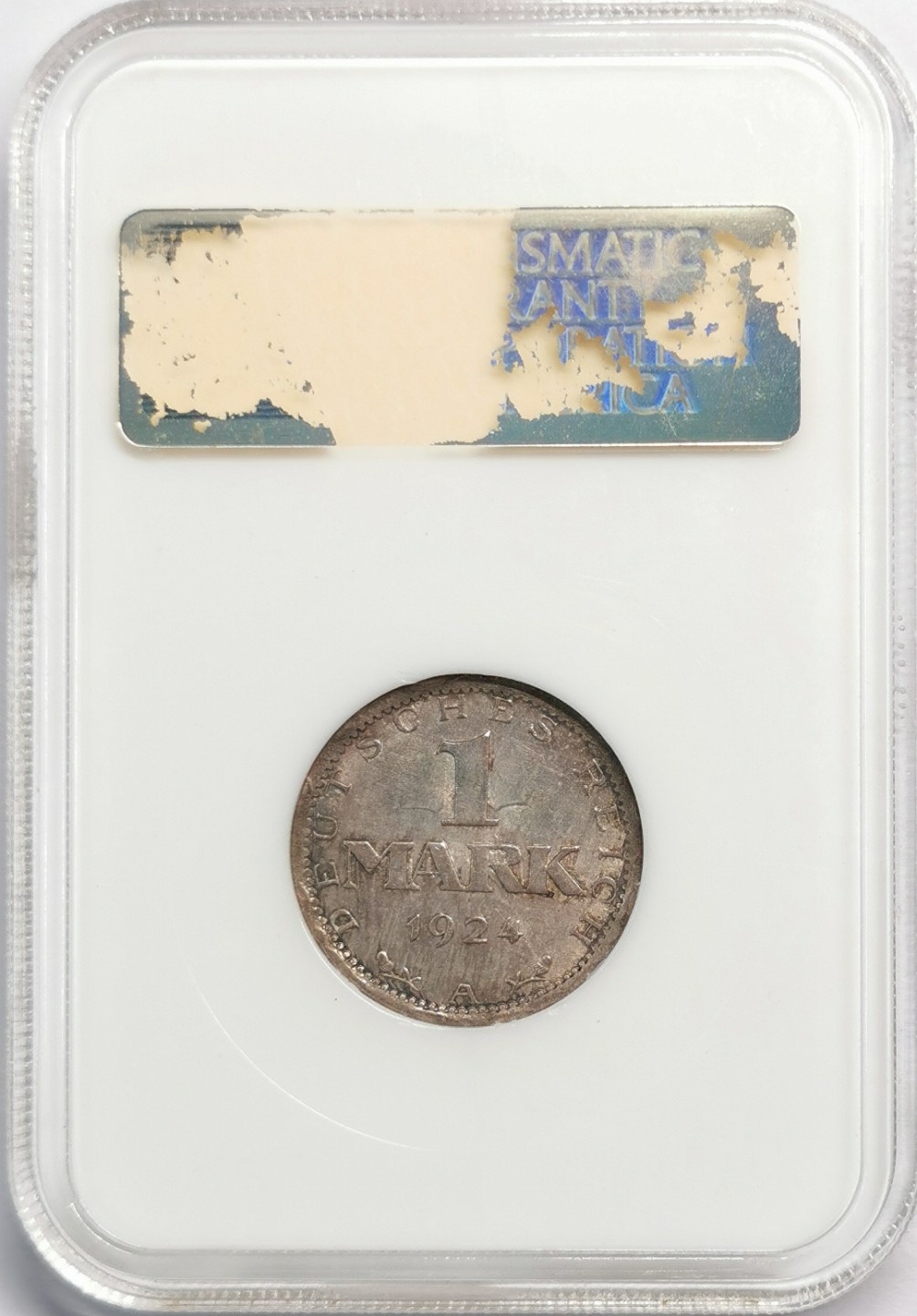 凡希社世界钱币微拍第二百零四期 1924魏玛银马克NGC-MS63