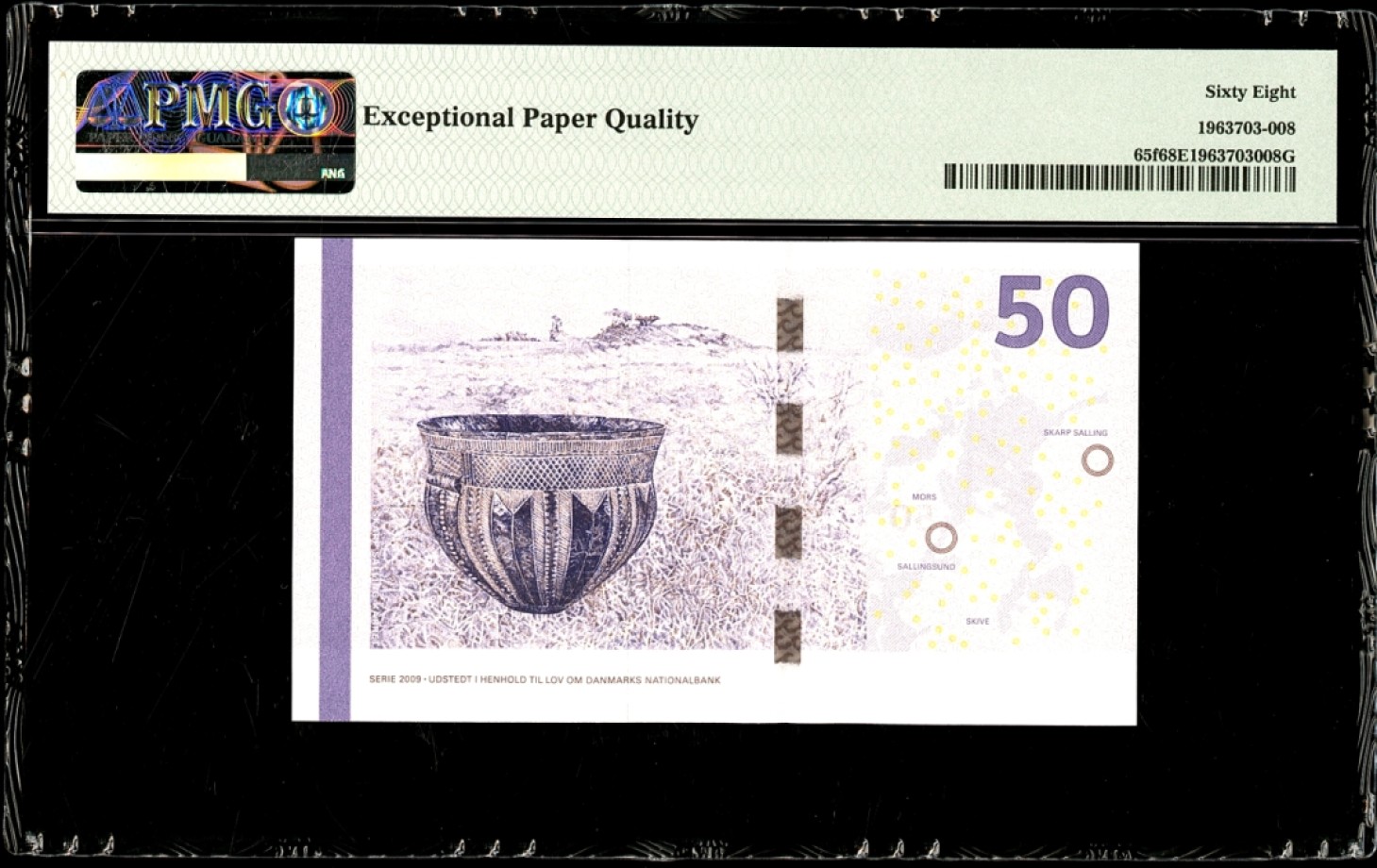 新纪元！【Blue Auction】✨世界纸币精拍第201期【精】   丹麦 2013年50克朗 PMG68EPQ 超高分