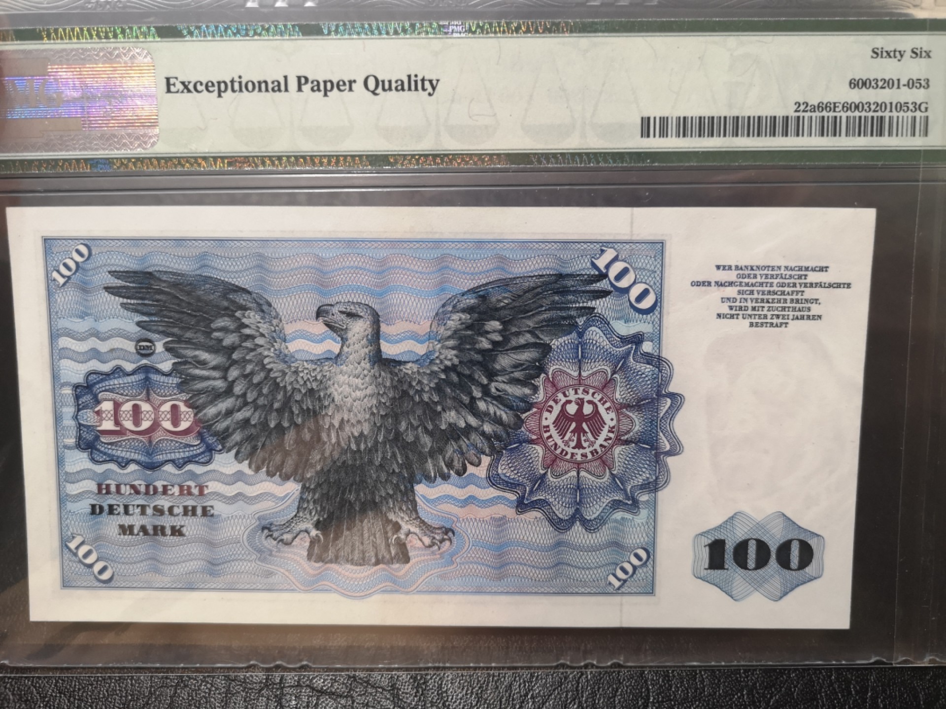 《外钞收藏家》第一百八十七期（本期71件） 1960年德国100马克 PMG66 初版稀少