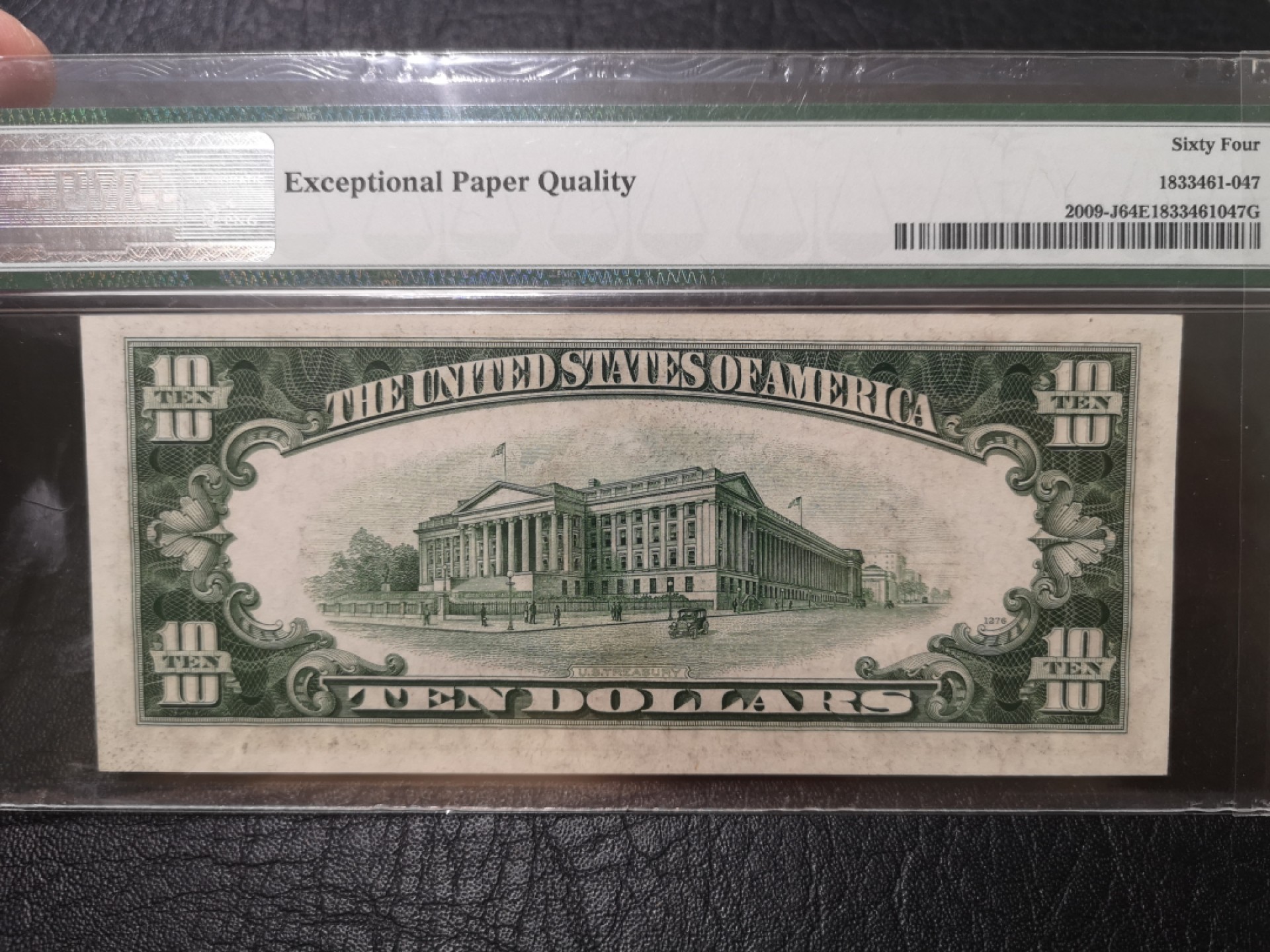 《外钞收藏家》第一百八十七期（本期71件） 1934年小头版10美元 PMG64 狮子号8888