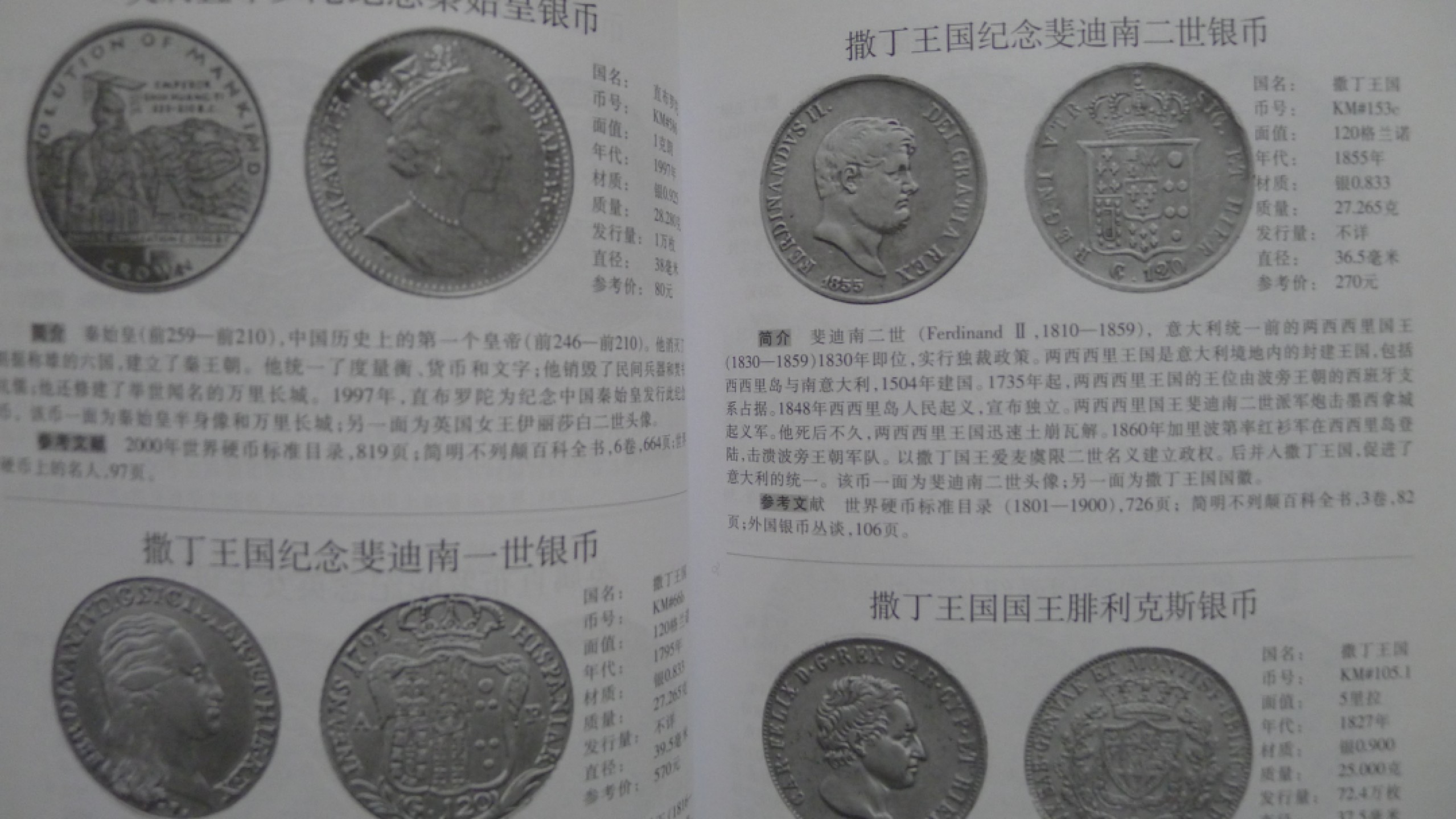 世界钱币章牌书籍专场拍卖第57期 世界人物硬币鉴赏