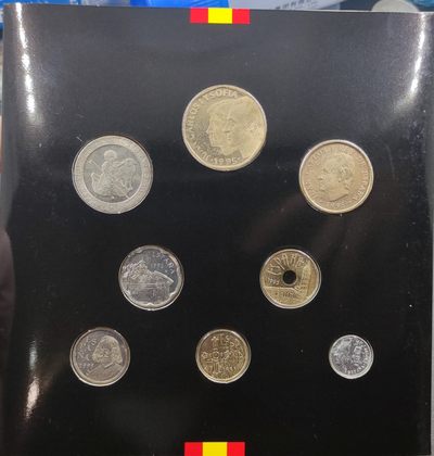 巴斯克收藏 世界硬币第35期 原装少见套币、纪念币专场 苏联奥运白金币全套 全场包邮 12/13/14号0元起三连拍 - 西班牙1995年mintset 套币总筋 参考价150欧元