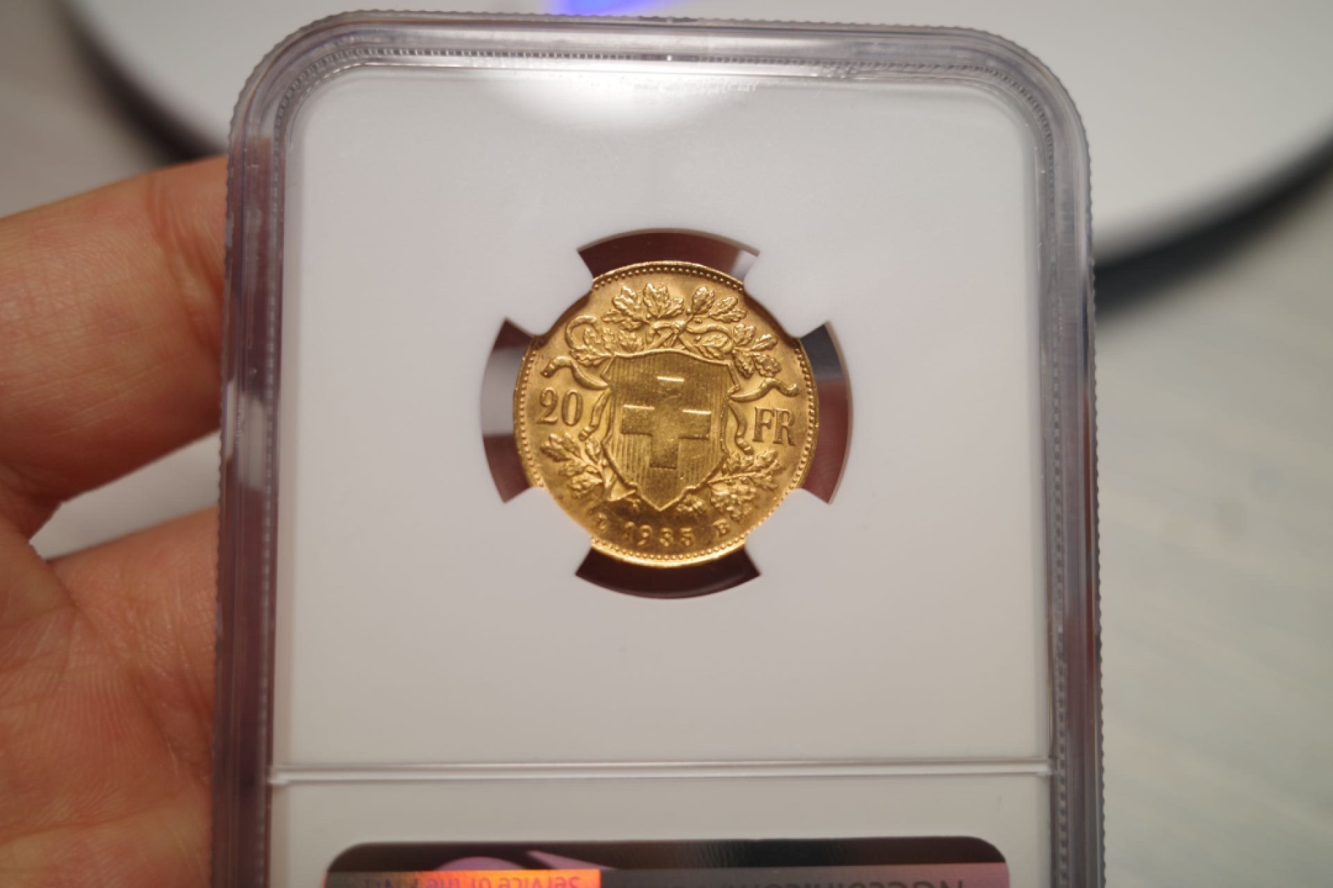 瑞士helvetia金币20法郎 ms62