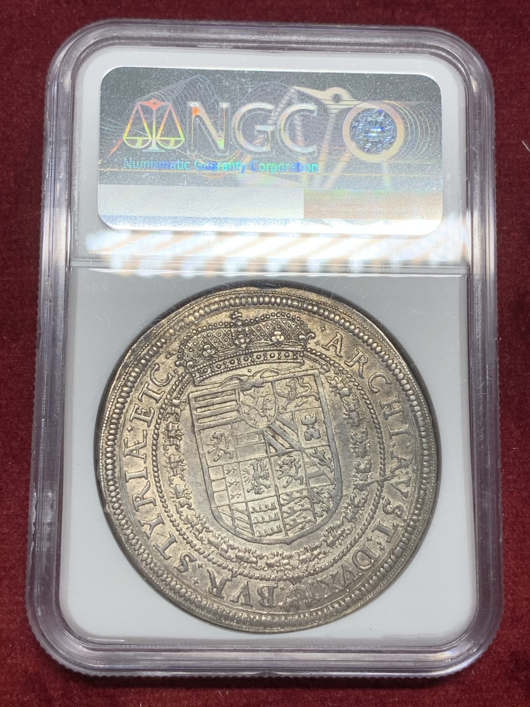 《竞宝斋》第73场-本周日，周一2场连拍（全场不限金额包邮） NGC-MS62 神圣罗马帝国 1625年 斐迪南二世 大泰勒银币 格拉茨厂出品 全深打 状态出色 一步到位的藏品