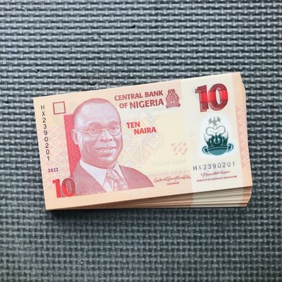 28TH￥￥尼日利亚2022年10-20-50奈拉Polymer塑料钞 新年份