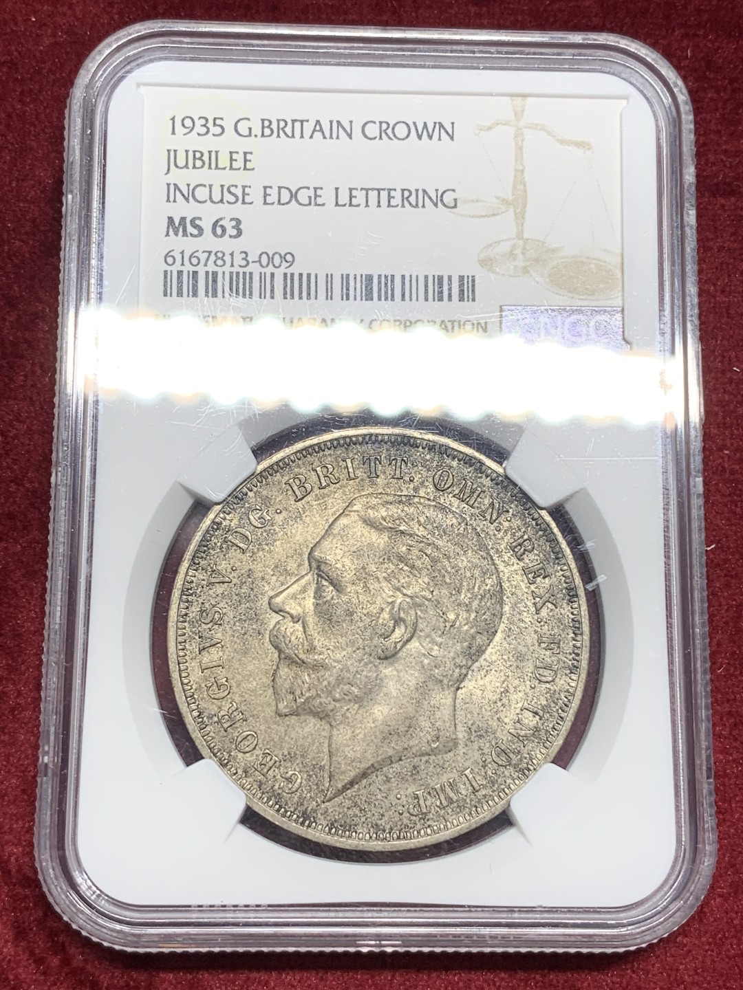 《竞宝斋》第73场-本周日，周一2场连拍（全场不限金额包邮） NGC MS63乔五1935木马剑，五彩原味包浆，重彩少见！上海严评产物，可参考竞宝斋往届白币63价格都600+！