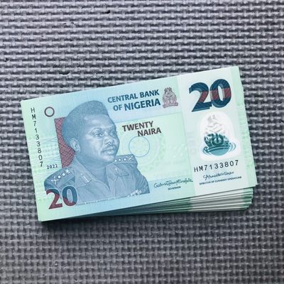 28TH￥￥尼日利亚2022年10-20-50奈拉Polymer塑料钞 新年份