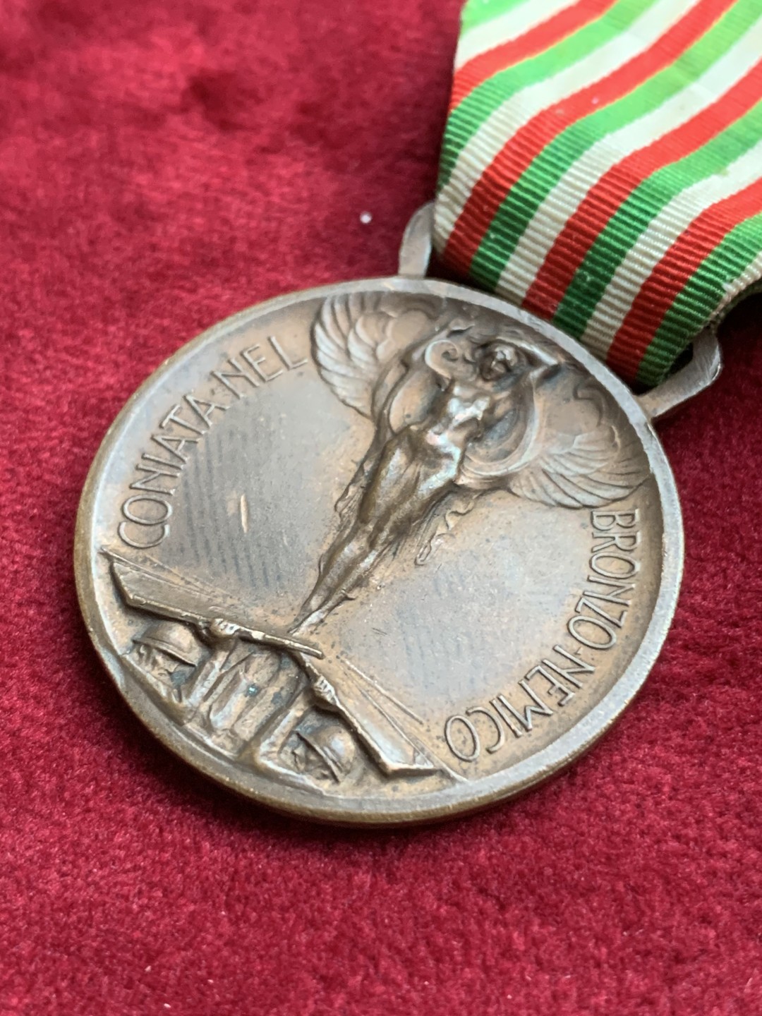 《竞宝斋》第73场-本周日，周一2场连拍（全场不限金额包邮） 意大利一战 意奥战争1915-18年 铜制勋章