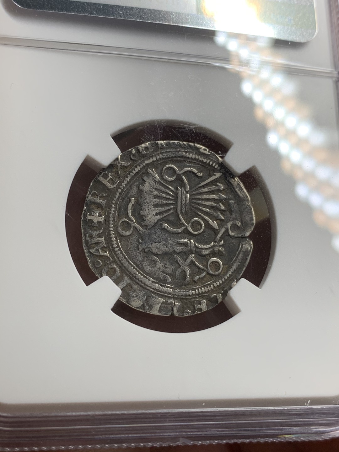 《竞宝斋》第73场-本周日，周一2场连拍（全场不限金额包邮） NGC-VFD西班牙（1474-1504年）费迪兰V和伊莎贝拉 1里尔银币