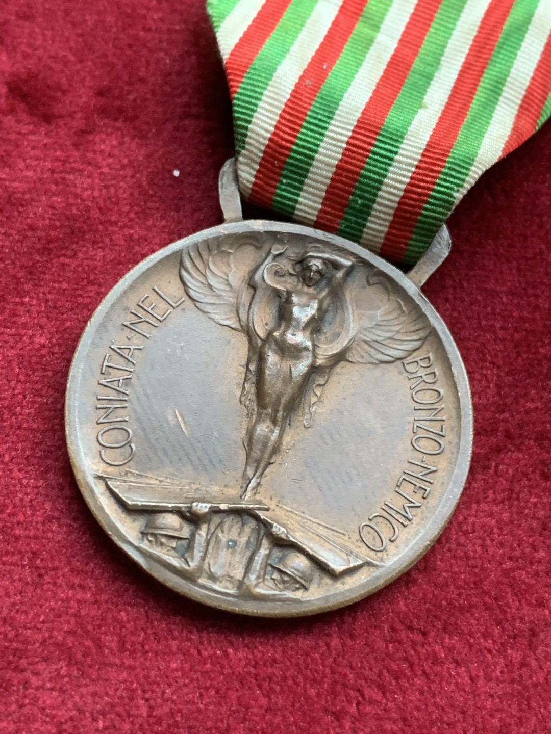 《竞宝斋》第73场-本周日，周一2场连拍（全场不限金额包邮） 意大利一战 意奥战争1915-18年 铜制勋章