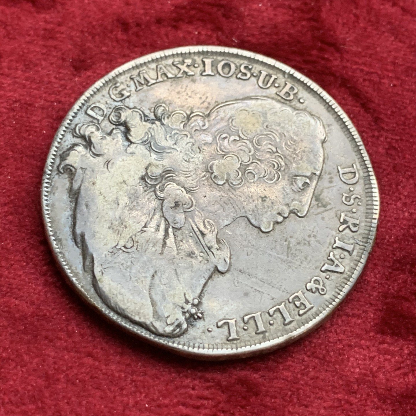 《竞宝斋》第73场-本周日，周一2场连拍（全场不限金额包邮） 德国巴伐利亚1763年圣母抱婴大泰勒银币 原味老包浆