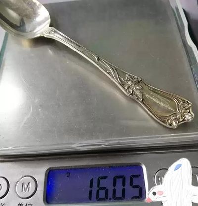 gush小明220713 1910欧美古董花卉艺术银勺