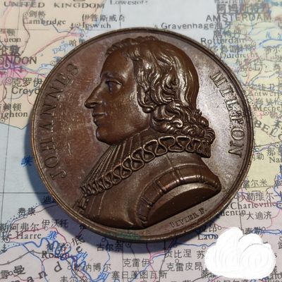 gush小明220713 法国1818米尔顿纪念铜章