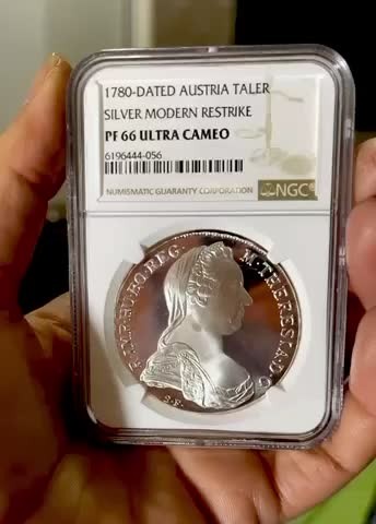 【麦克币章收藏】拍卖第二期 1780年大奶妈精制泰勒大银币，品相完全不输于MS68+