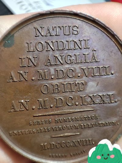 gush小明220713 法国1818米尔顿纪念铜章