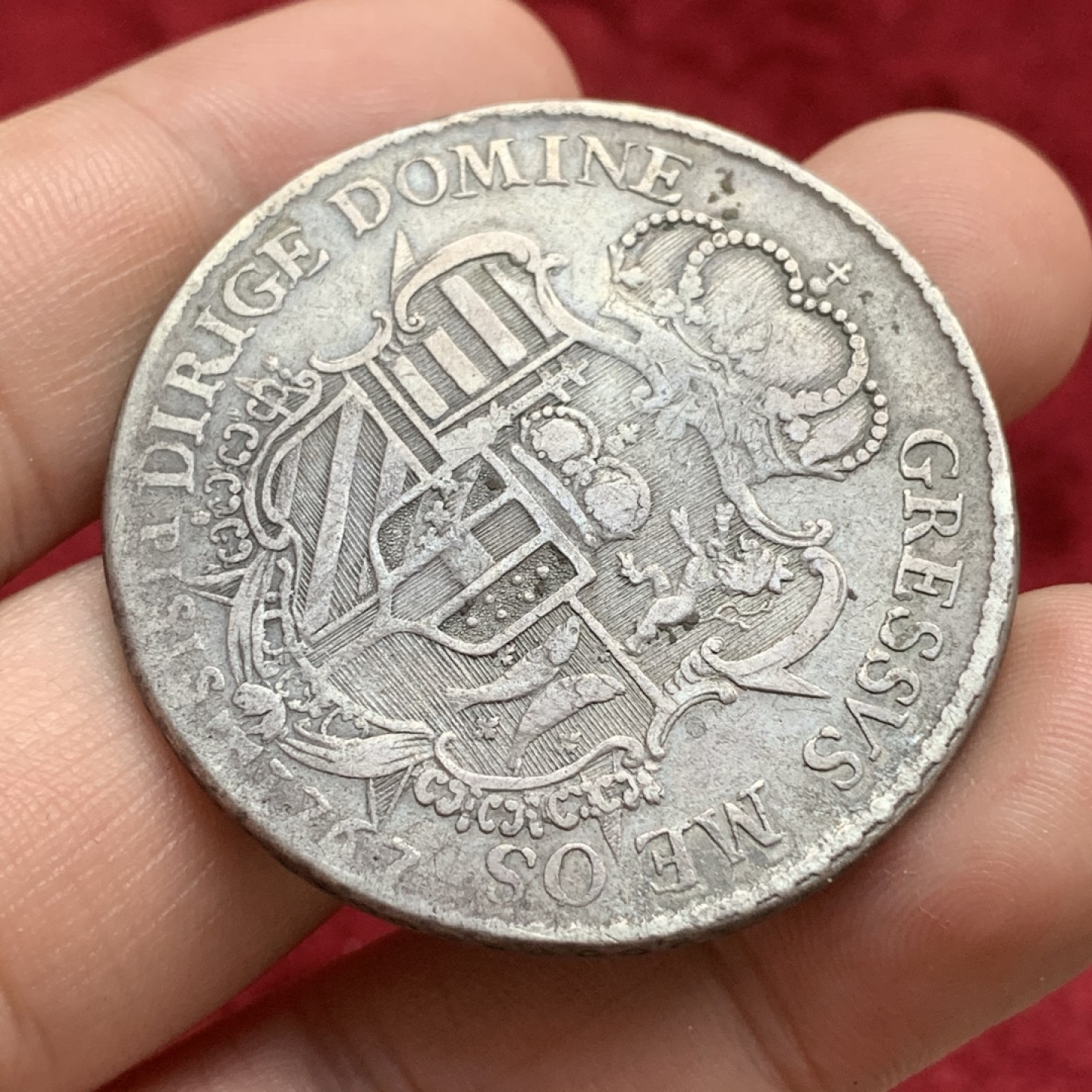 《竞宝斋》第73场-本周日，周一2场连拍（全场不限金额包邮） 意大利1767年 托斯卡纳 彼得罗·莱奥波尔多一世 1F大银币 只有2个年份，书价高 917银 27.4克