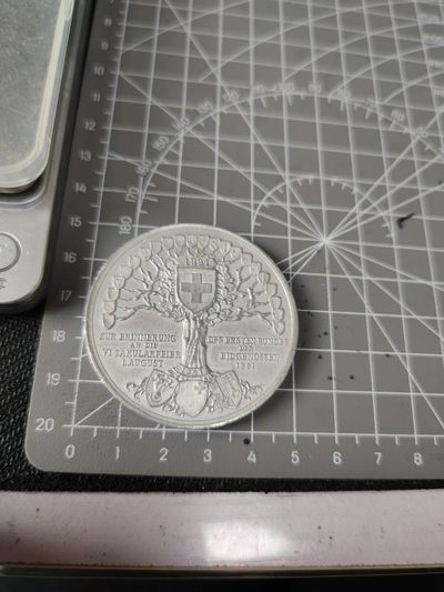 gush小明220713 瑞士1891各州大联盟纪念铝章