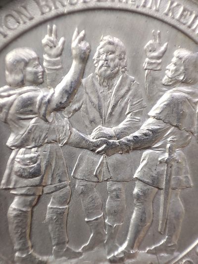 gush小明220713 瑞士1891各州大联盟纪念铝章