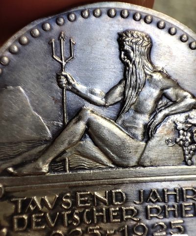 gush小明220713 德国1925莱茵河1000年文明史银章