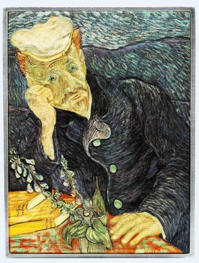 【海寧潮】拍卖第三十二期 - 【海寧潮】乍得2021年梵高名画加歇医生2盎司彩色银铜纪念币原价2990