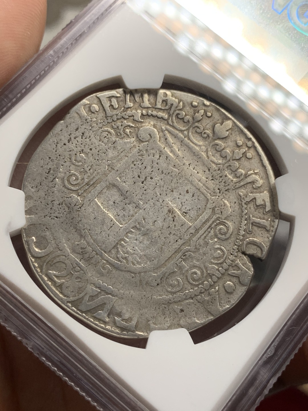 《竞宝斋》第73场-本周日，周一2场连拍（全场不限金额包邮） NGC 德国 埃姆登自由市 1637-53年 28斯迪佛银币（等于2/3泰勒）