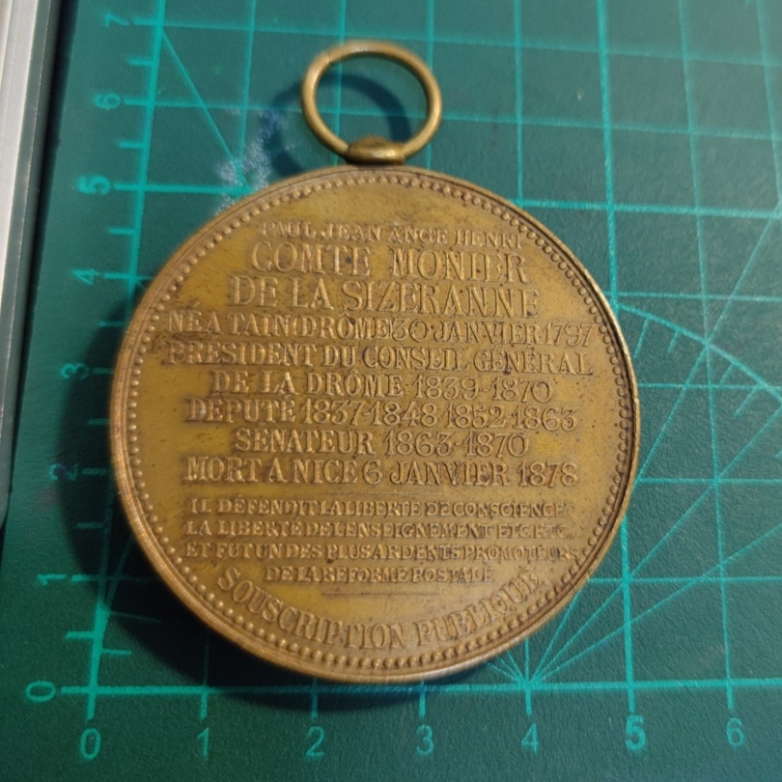 gush小明220713 法国政治家铜章1878