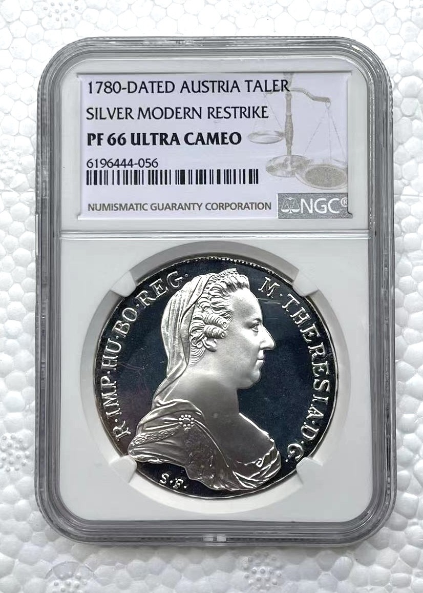 【麦克币章收藏】拍卖第二期 1780年大奶妈精制泰勒大银币，品相完全不输于MS68+