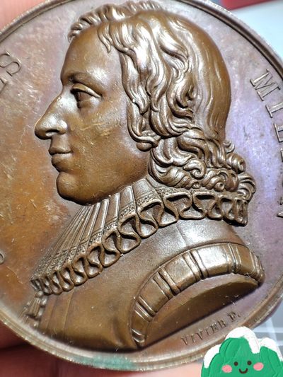 gush小明220713 法国1818米尔顿纪念铜章