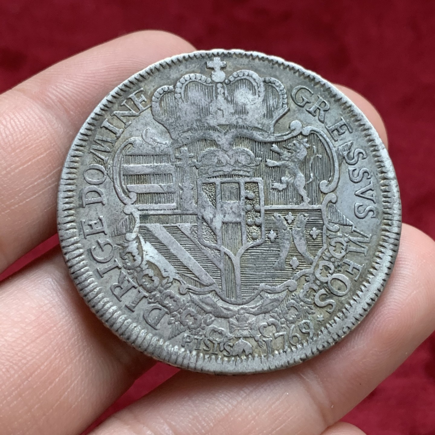 《竞宝斋》第73场-本周日，周一2场连拍（全场不限金额包邮） 意大利1769年 托斯卡纳 彼得罗·莱奥波尔多一世 1F大银币 917银 27.4克