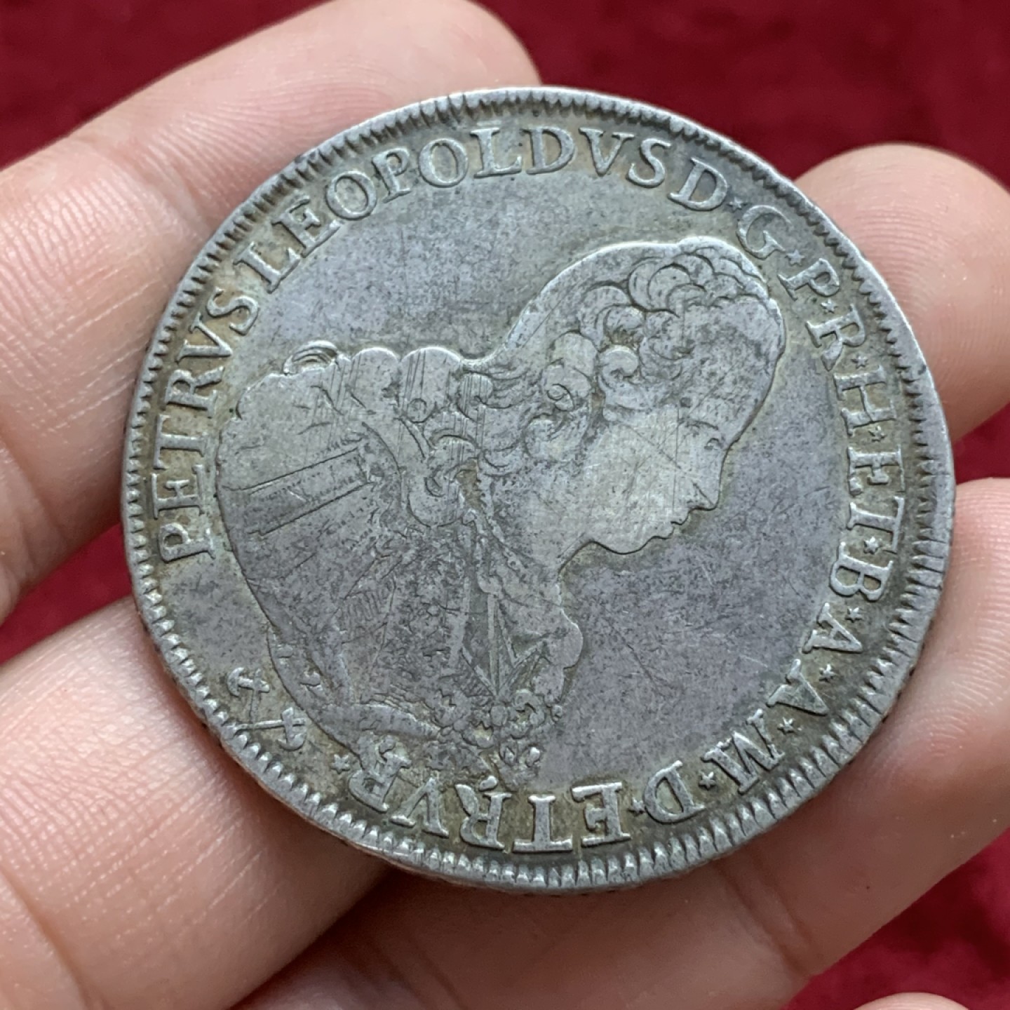 《竞宝斋》第73场-本周日，周一2场连拍（全场不限金额包邮） 意大利1769年 托斯卡纳 彼得罗·莱奥波尔多一世 1F大银币 917银 27.4克