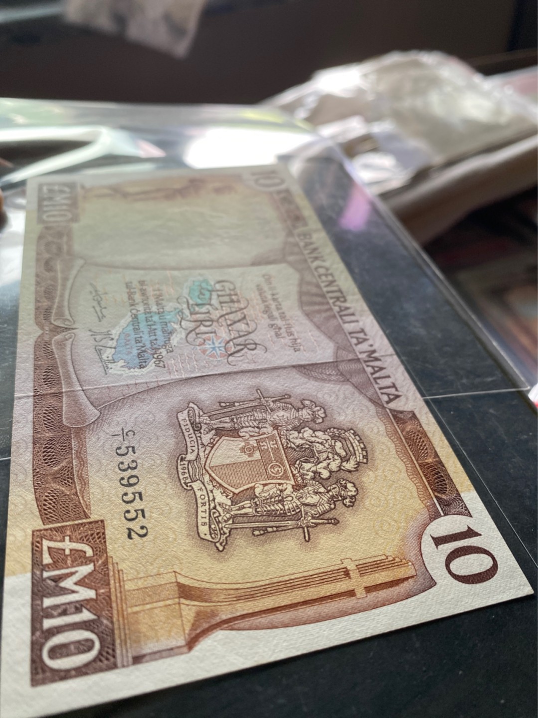 收藏联盟Quantum Auction 第175期拍卖 1967年马耳他10镑彩背船  UNC品相请详参照片