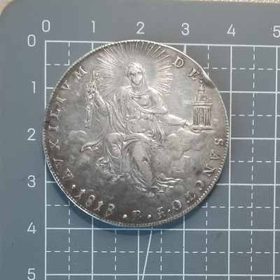 🥶奇货可居🥶 第十七场 世界钱币专场 【消夏】 - 教皇国 1818年 斯库多