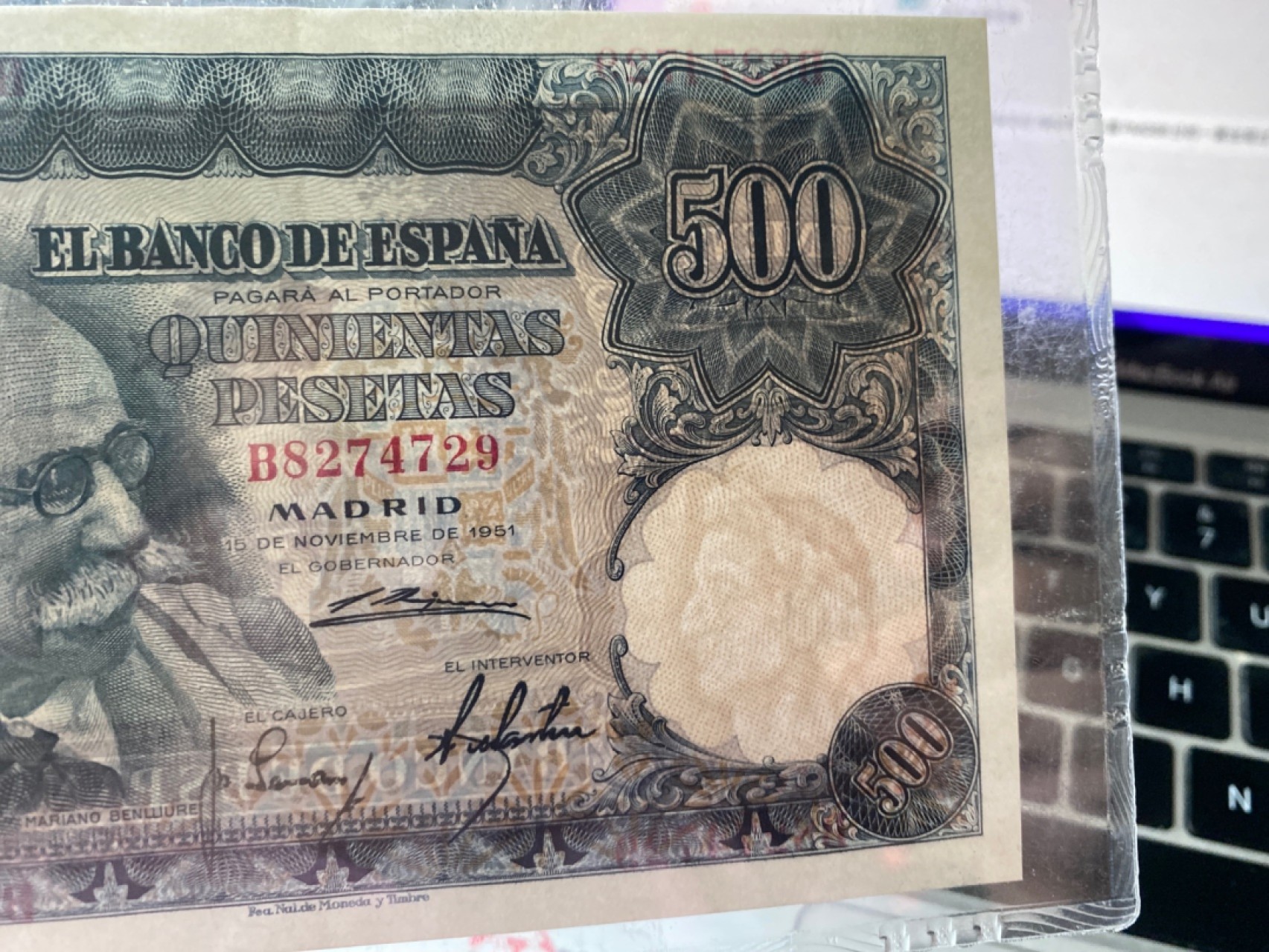 收藏联盟Quantum Auction 第175期拍卖 1951年西班牙500比塞塔 马里亚诺 PMG58 十分稀少