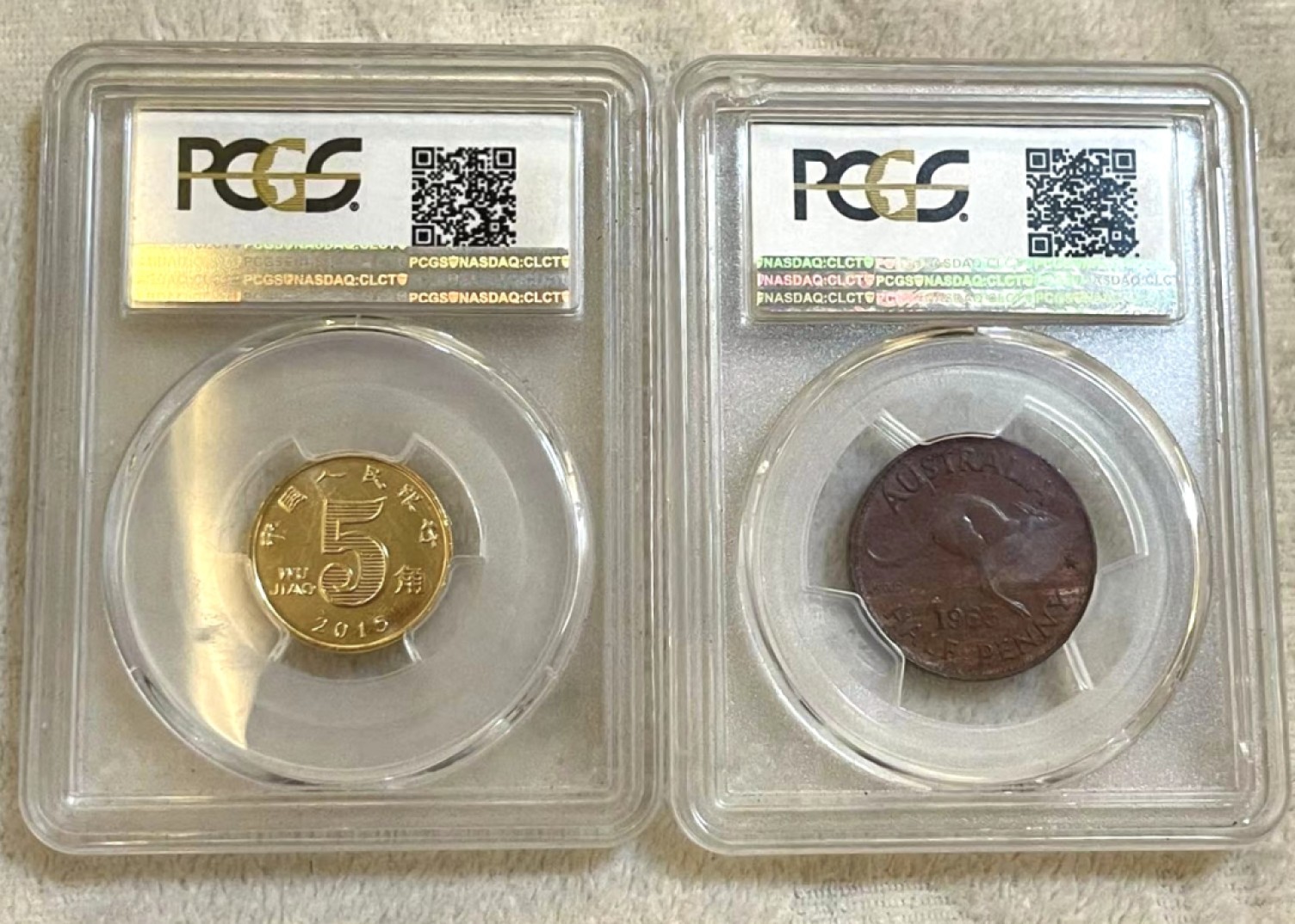 【麦克币章收藏】拍卖第二期 PGC 评级币两枚一起